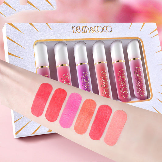 Brillo Labial Cápsula 6 Colores - Estuche de Brillo Intenso