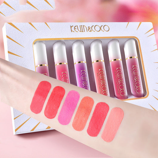 Brillo Labial Cápsula 6 Colores - Estuche de Brillo Intenso
