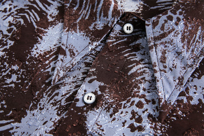 Camisa Suelta de Manga Larga Tie-Dye Tinta para Hombre - Image 16