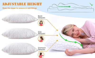 Almohada Refrescante de Gel con Espuma Viscoelástica y Tela Ice Silk - Image 7