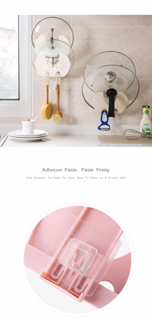 Organizador de Cocina Montado en Pared con Ganchos Multiusos - Image 3