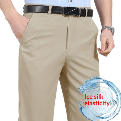 Pantalones Casuales Holgados de Pierna Recta en Colores Sólidos para Hombre - Image 7