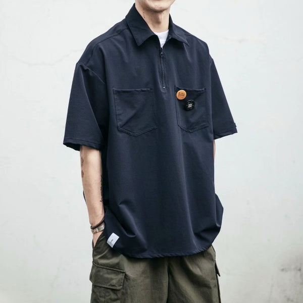 Camisa Funcional Tide de Manga Corta para Hombre - Estilo Urban Casual