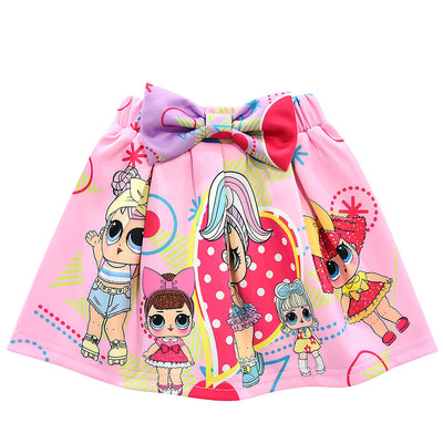 Conjunto Infantil de Falda y Blusa de Manga Corta con Diseño Animado - Image 9