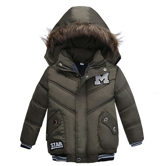 Chaquetas Acolchadas de Algodón para Niños y Adolescentes