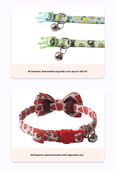 Collar para Mascota Serie Frutas Coloridas con Cascabel - Image 28