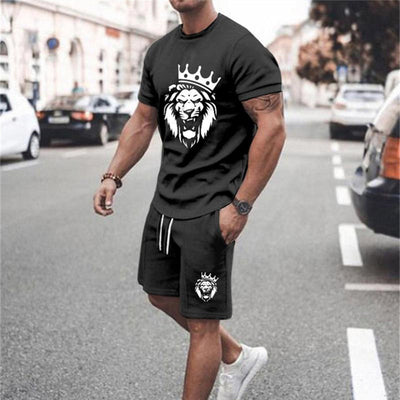 Playera Deportiva 3D Estampada para Hombre - Conjunto de Ocio y Actividad Física