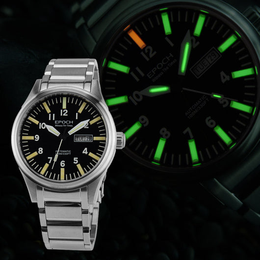 Reloj Automático para Hombre con Tubo de Luz Arcoíris Resistente al Agua - Image 12