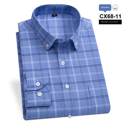 Camisa Oxford Slim Fit a Rayas para Hombre con Bolsillos - Image 21
