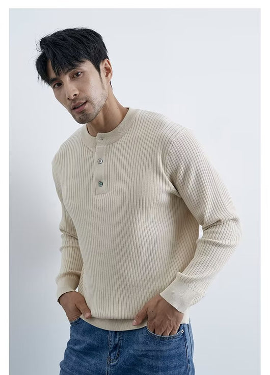 Suéter Ejecutivo Preppy de Manga Larga para Hombre - Image 12