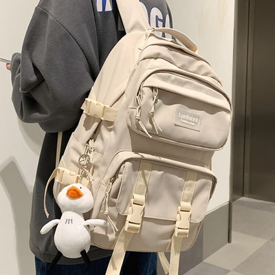 Mochila Escolar de Gran Capacidad Estilo Coreano para Secundaria y Universidad - Image 9