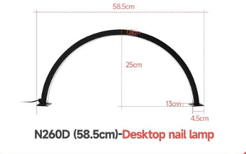 Lámpara LED de Escritorio con Lupa de Media Luna para Salón de Belleza - Protección Visual - Image 5