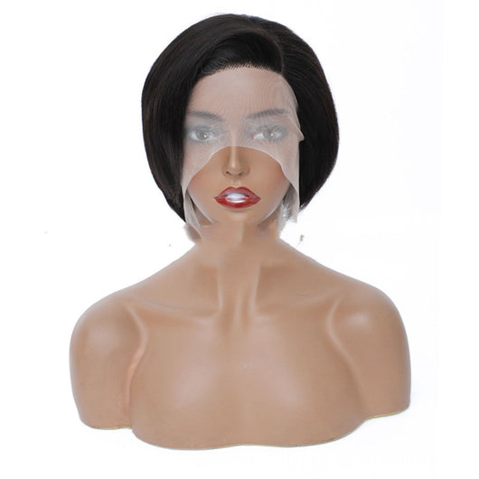 Peluca Corte Pixie Liso en Cabello Humano - Image 12