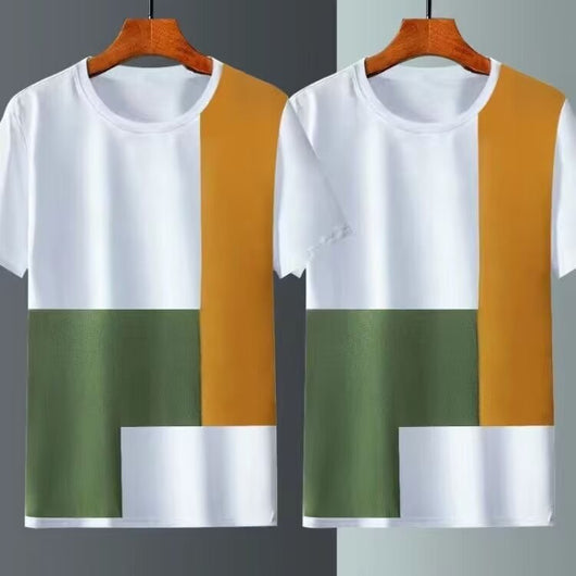 Camiseta Manga Corta Ice Silk para Hombre - Verano - Image 3
