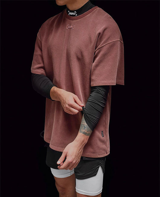 Camiseta Deportiva Suelta Transpirable para Hombre - Comodidad Muscular de Verano - Image 10