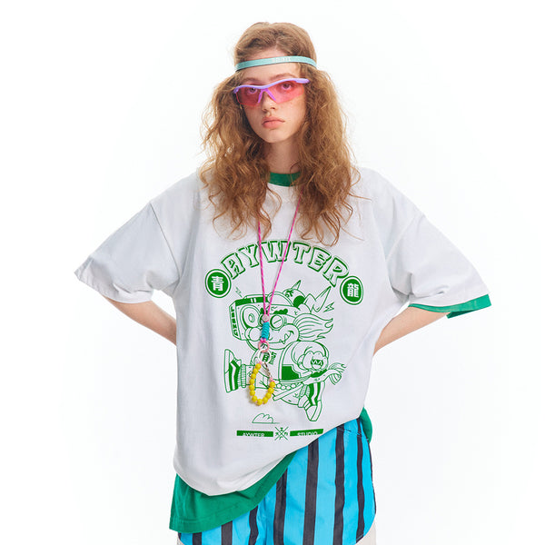 Camiseta Blue Dragon Unisex - Diseño Estampado