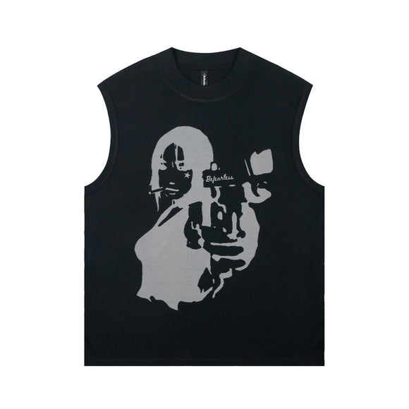 Playera Sin Mangas Estampada para Hombre