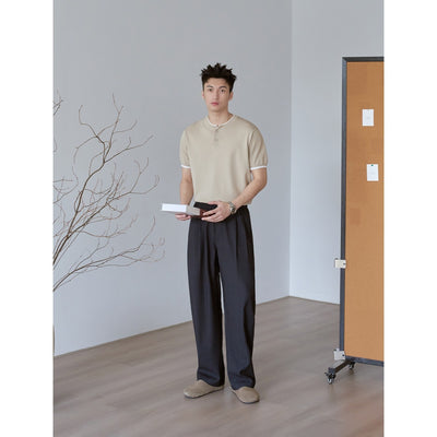 Pantalones Casuales de Pierna Ancha Relajada para Hombre - Image 5