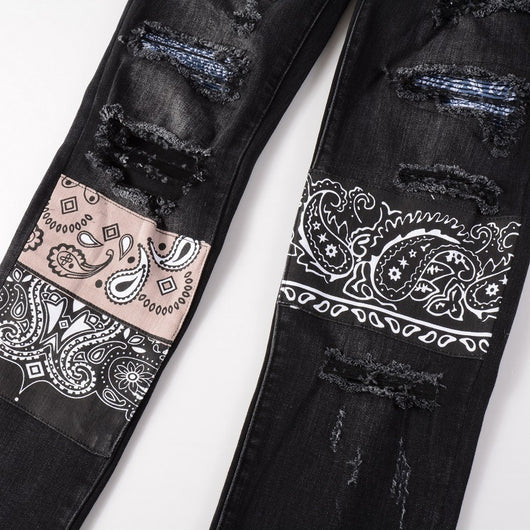 Jeans Slim Ajustado con Detalles Rotos - Image 5