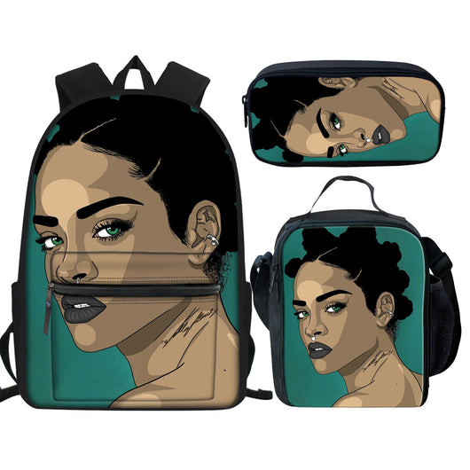 Mochila Escolar Multifuncional con Estampado Creativo para Niñas - Image 11