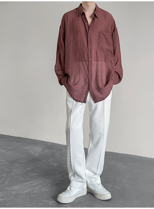 Camisa de Rayas Diseño Exclusivo para Hombre - Image 12