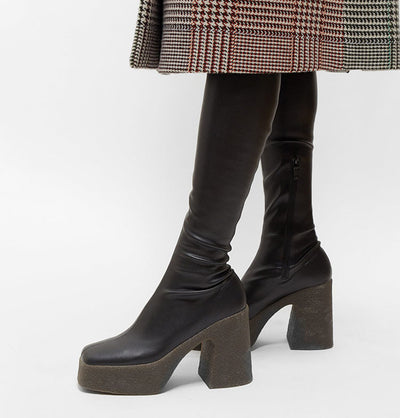 Botas Plataforma Impermeables con Punta Cuadrada y Suela Reforzada - Image 15