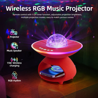 Proyector de Cielo Estrellado LED con Altavoz Bluetooth y Luz de Ambiente - Image 10