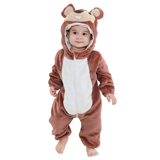 Mameluco Franela Estampado Animales para Bebé 3 Años - Ropa Otoño Europea - Image 16