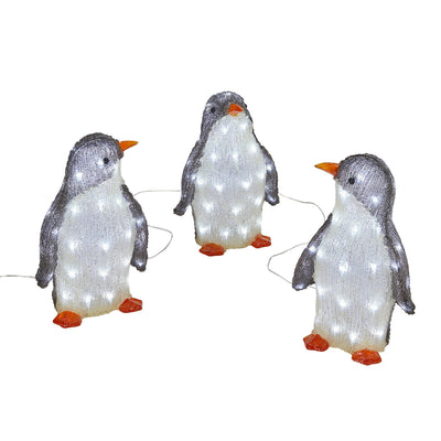 Adorno Navideño Pingüino Luminoso de Acrílico - Image 6