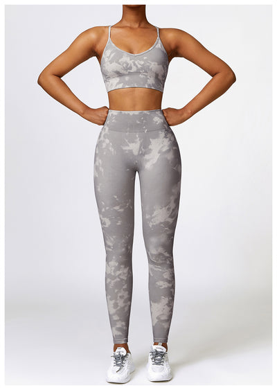 Traje de Yoga Estampado Camuflaje sin Costuras - Image 18