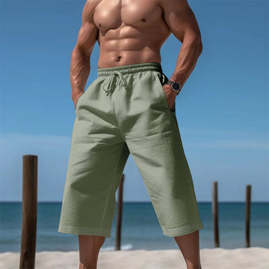 Pantalones Capri Casuales Transpirables para Hombre - Image 30