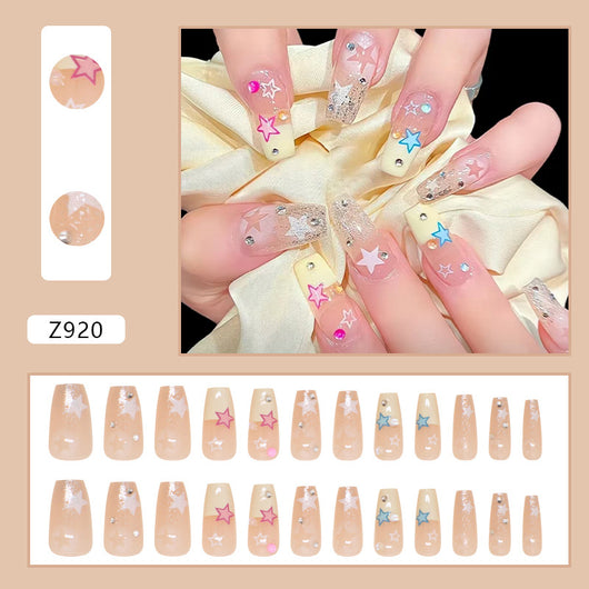 Pegatinas de Uñas Removibles con Cristales - Set de 24 Piezas - Image 13