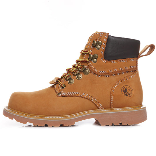 Botas Altas Impermeables para Hombre con Forro de Ante Rojo - Image 9