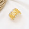 Anillo de Plata S925 Texturizado Efecto Estrellado
