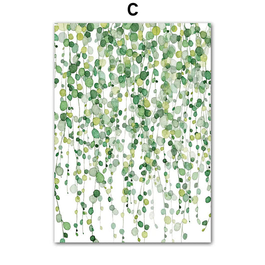 Lámina Decorativa Hoja Monstera Acuarela Verde - Image 7