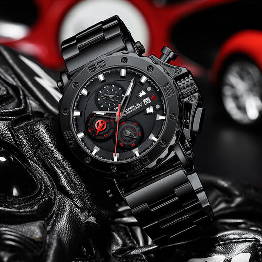 Reloj de Pulsera Acero Inoxidable con Esfera Extragrande