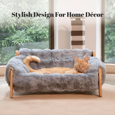 Sofá Cama para Gatos de Madera - Uso Todo el Año con Funda Removible - Image 4