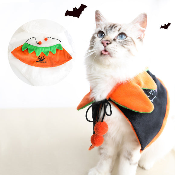 Disfraz de Murciélago y Calabaza para Mascotas - Capa Halloween