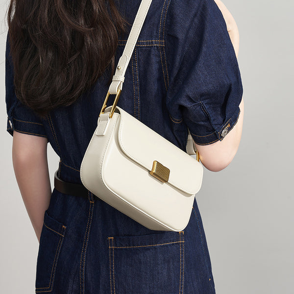Bolso Bandolera de Cuero Genuino para Mujer