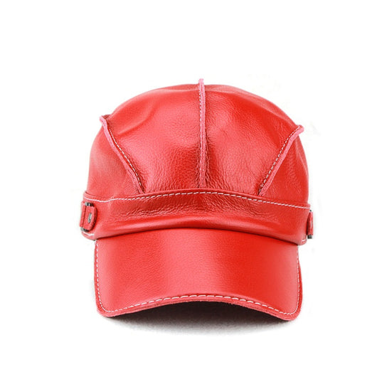 Gorra de Béisbol Unisex Cuero Genuino Estilo Coreano para Otoño e Invierno - Image 21