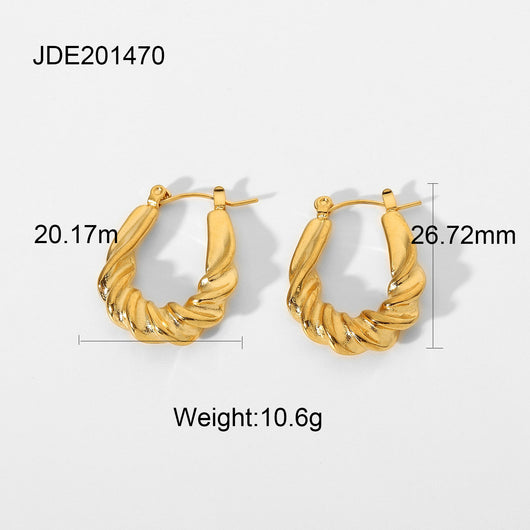 Aretes Circulares de Acero Inoxidable - Joyería Minimalista - Image 5
