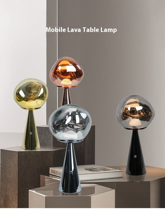 Lámpara de Mesita Lava Volcánica - Luz Ambiental para Dormitorio - Image 19