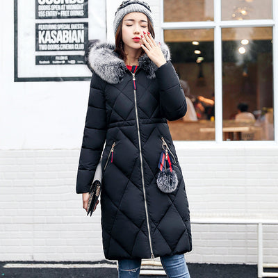 Abrigo Acolchado Largo Estilo Coreano para Mujer - Image 2
