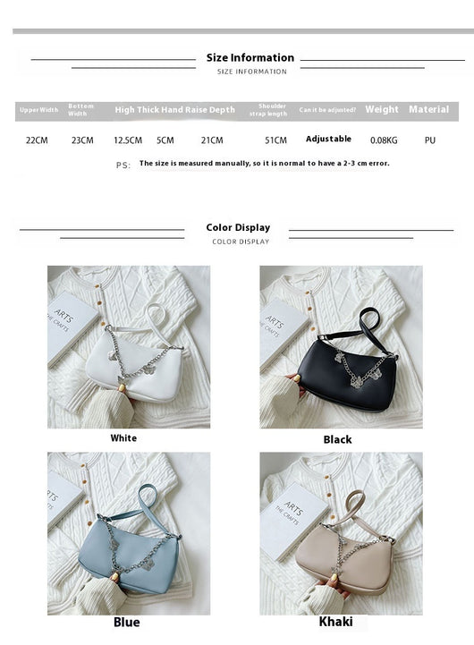 Bolso Bandolera Mariposa con Cadena - Cartera Versátil Comodidad Diaria - Image 10