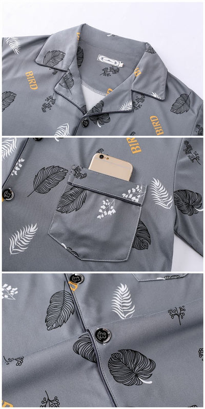 Pijama Minimalista de Manga Larga para Hombre - Image 28