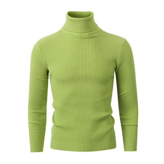 Suéter Slim Fit Cuello Alto para Hombre - Otoño e Invierno - Image 16