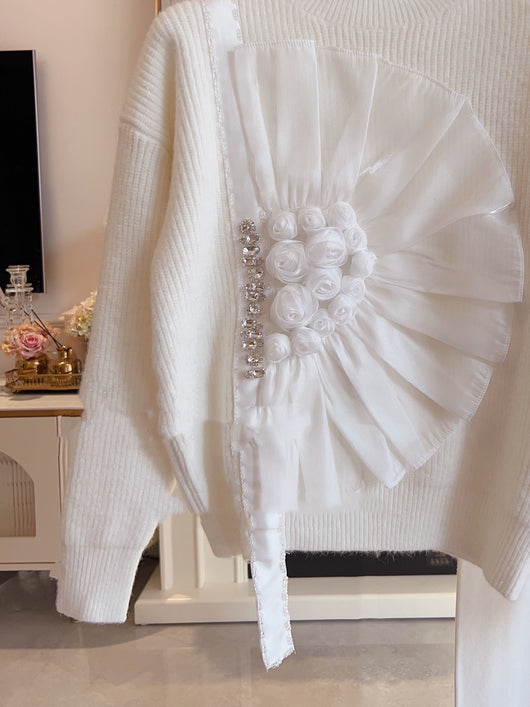 Suéter Grueso con Volantes para Mujer - Diseño Elegante - Image 3