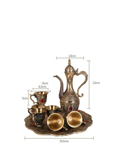 Juego Decorativo de Vino con Patrón Exquisito para el Hogar - Image 11