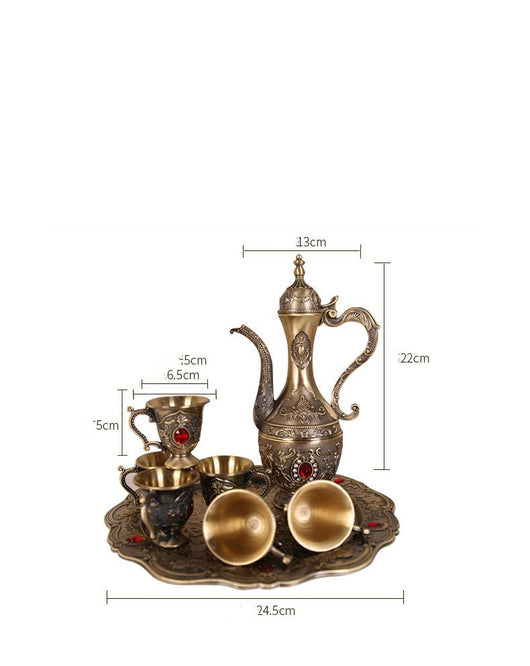 Juego Decorativo de Vino con Patrón Exquisito para el Hogar - Image 11