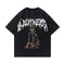 Camiseta Estampada Doberman Pinscher con Letras - Manga Corta